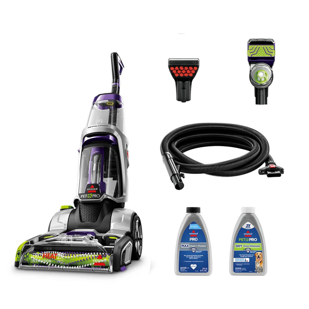 Bissell ProHeat 2X Revolution Pet Pro Plus Corded Upright, Silver / Purple