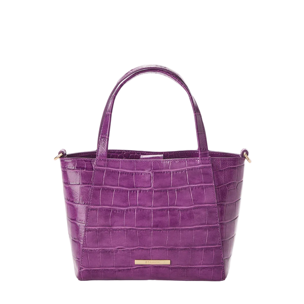 Brahmin Alba Collection Small Mona Tote, Purple