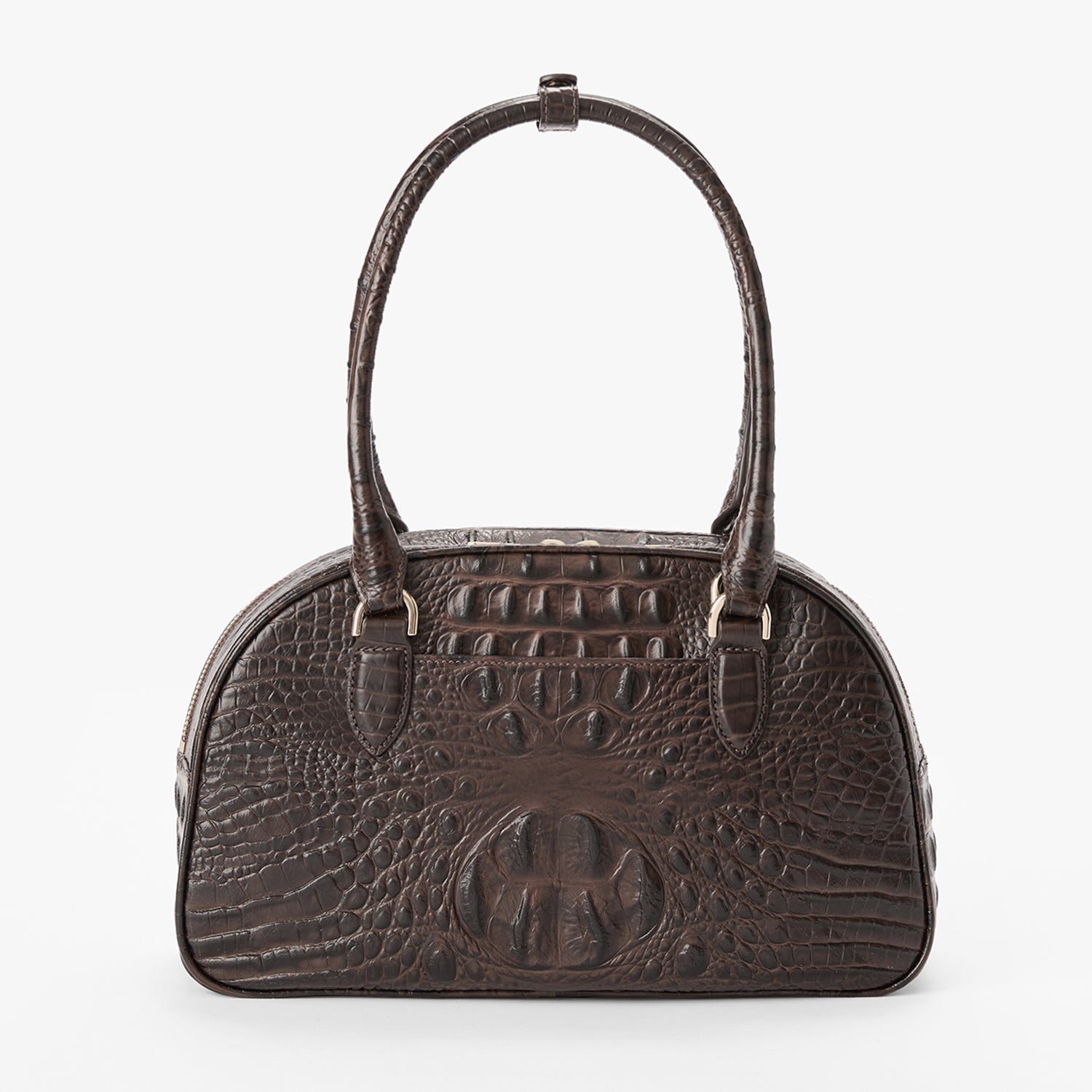 Brahmin Alden Road Collection Angie Satchel, Chocolate