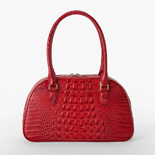Brahmin Alden Road Collection Angie Satchel, Salsa