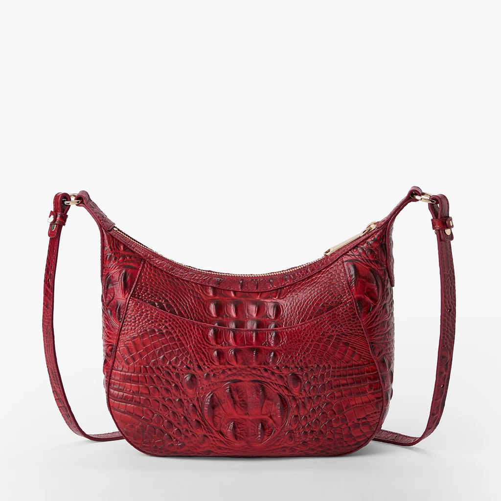 Brahmin Alden Road Collection Corinne Crossbody, Scarlet