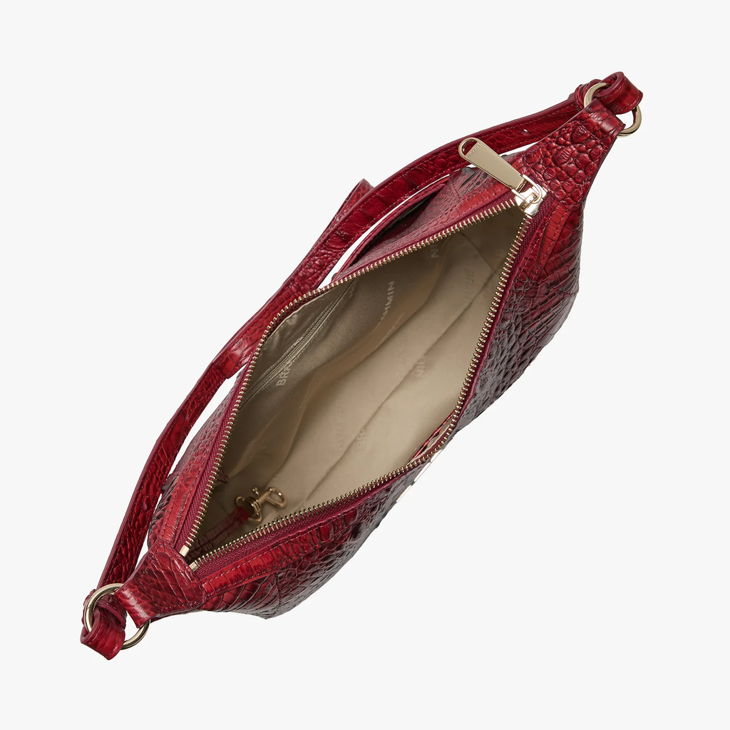 Brahmin Alden Road Collection Corinne Crossbody, Scarlet