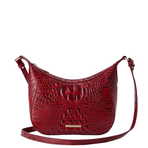 Brahmin Alden Road Collection Corinne Crossbody, Scarlet