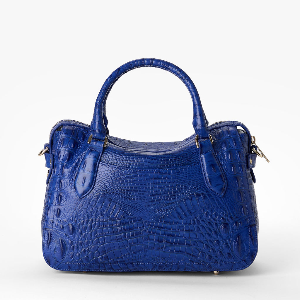 Brahmin Alden Road Collection Micaela Satchel, Blue