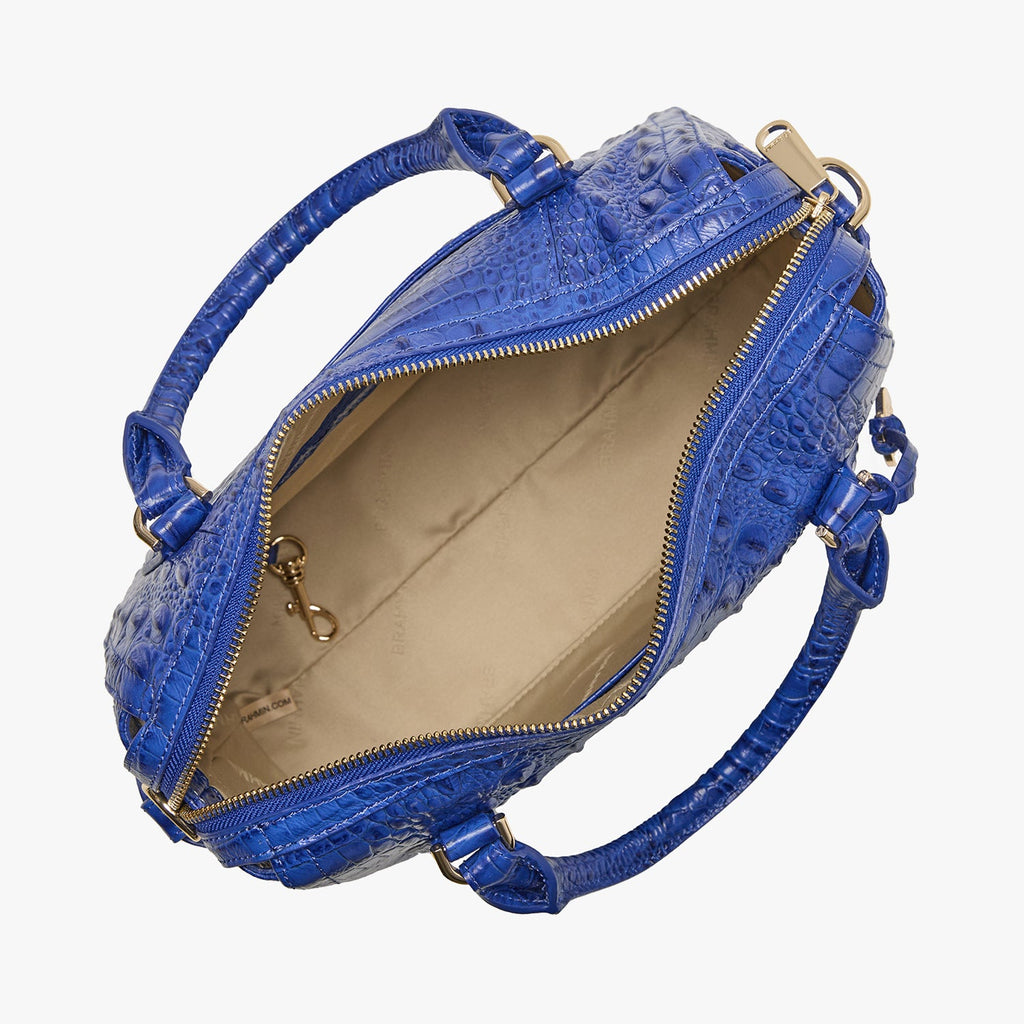 Brahmin Alden Road Collection Micaela Satchel, Blue