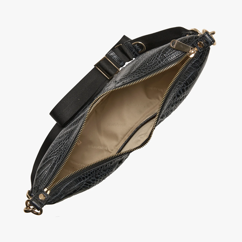 Brahmin Alden Road Collection Percy Crossbody, Black