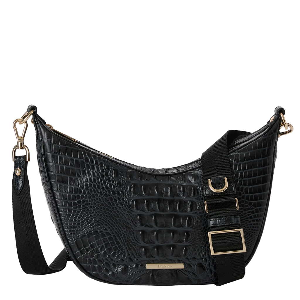 Brahmin Alden Road Collection Percy Crossbody, Black Alden Road