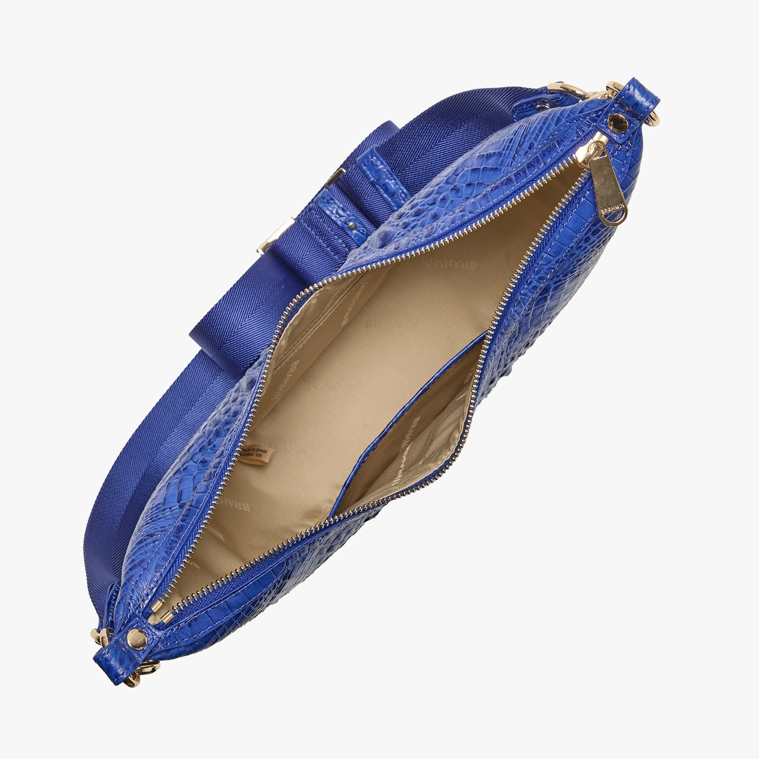 Brahmin Alden Road Collection Percy Crossbody, Blue Alden Road