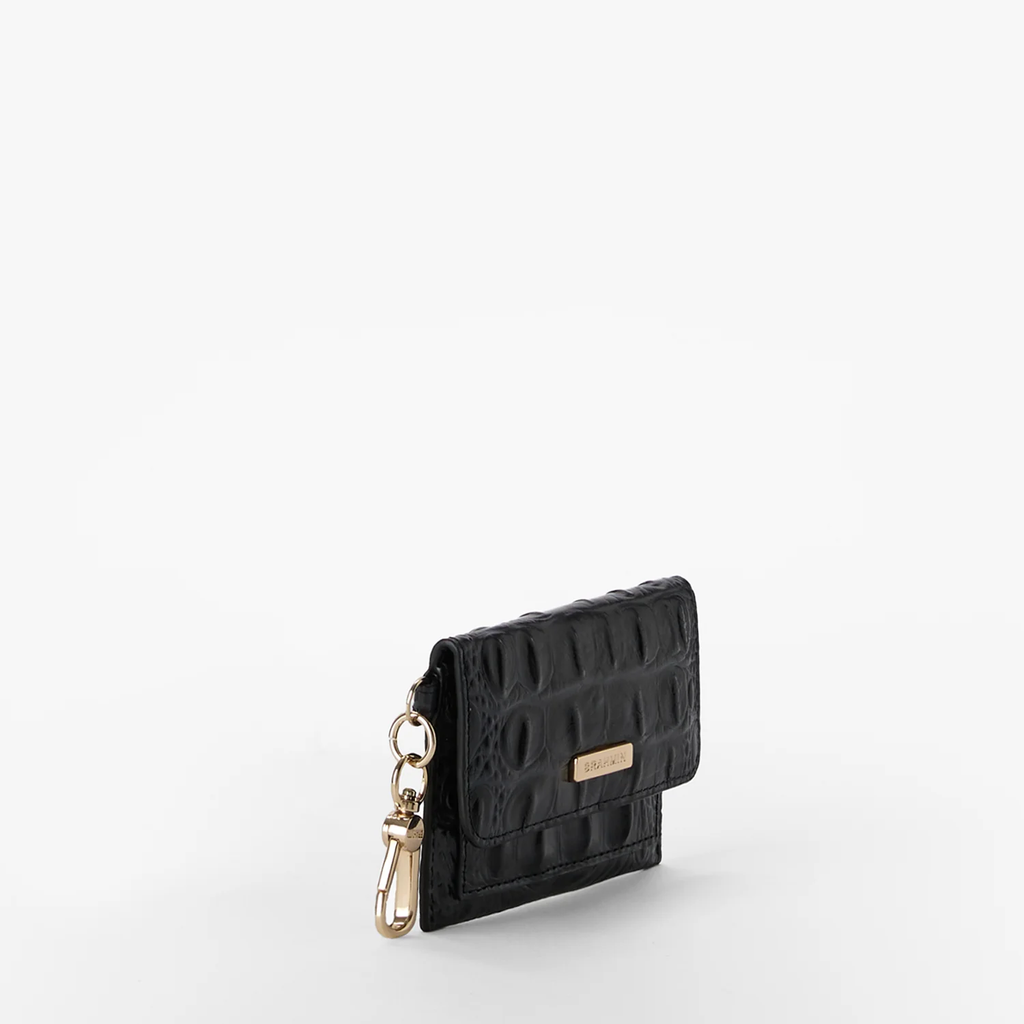 Brahmin Alden Road Collection Ricki Clip on Wallet, Black Alden Road
