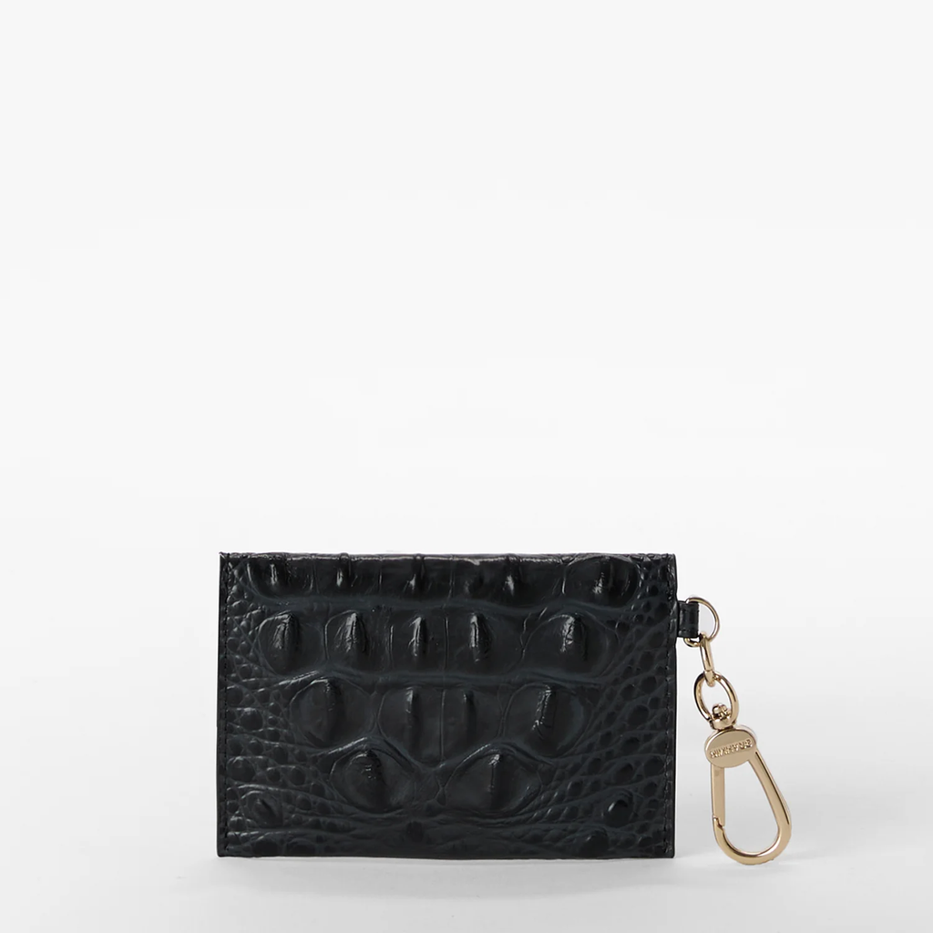 Brahmin Alden Road Collection Ricki Clip on Wallet, Black Alden Road
