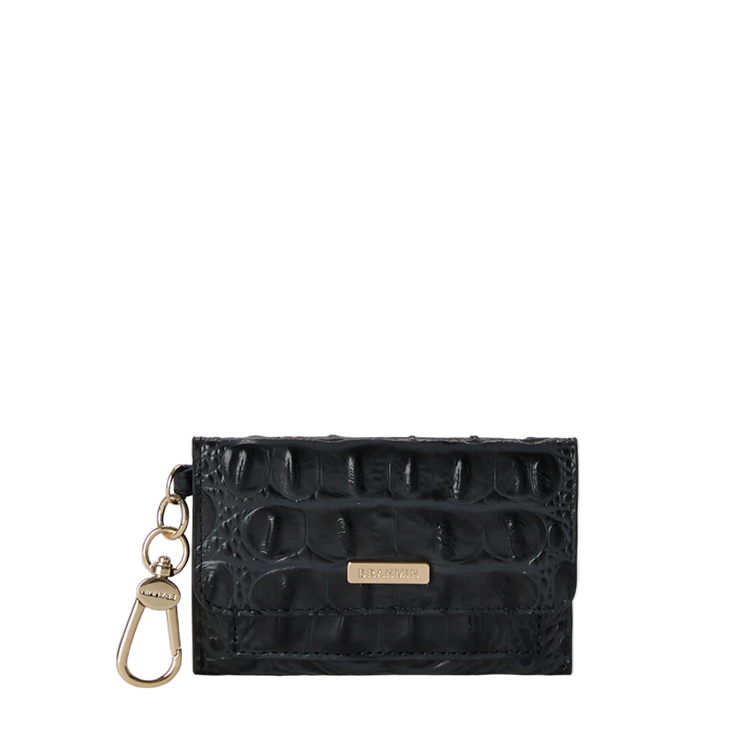 Brahmin Alden Road Collection Ricki Clip on Wallet, Black Alden Road