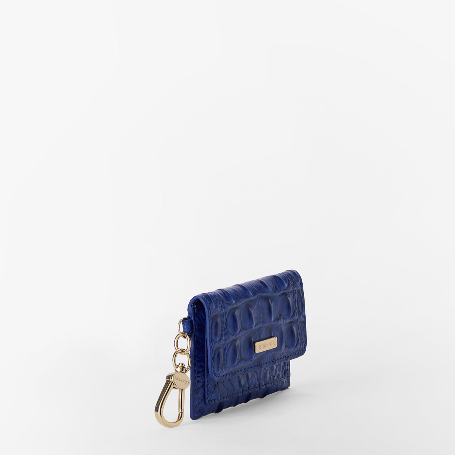 Brahmin Alden Road Collection Ricki Clip on Wallet, Blue Alden Road