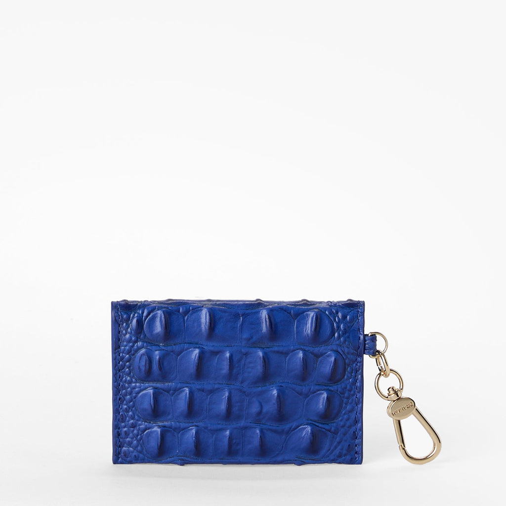 Brahmin Alden Road Collection Ricki Clip on Wallet, Blue Alden Road