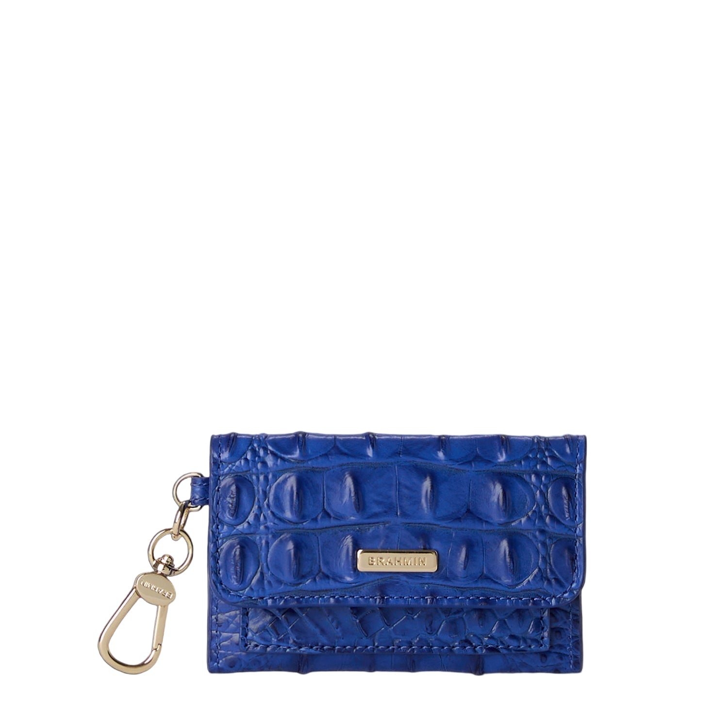 Brahmin Alden Road Collection Ricki Clip on Wallet, Blue Alden Road