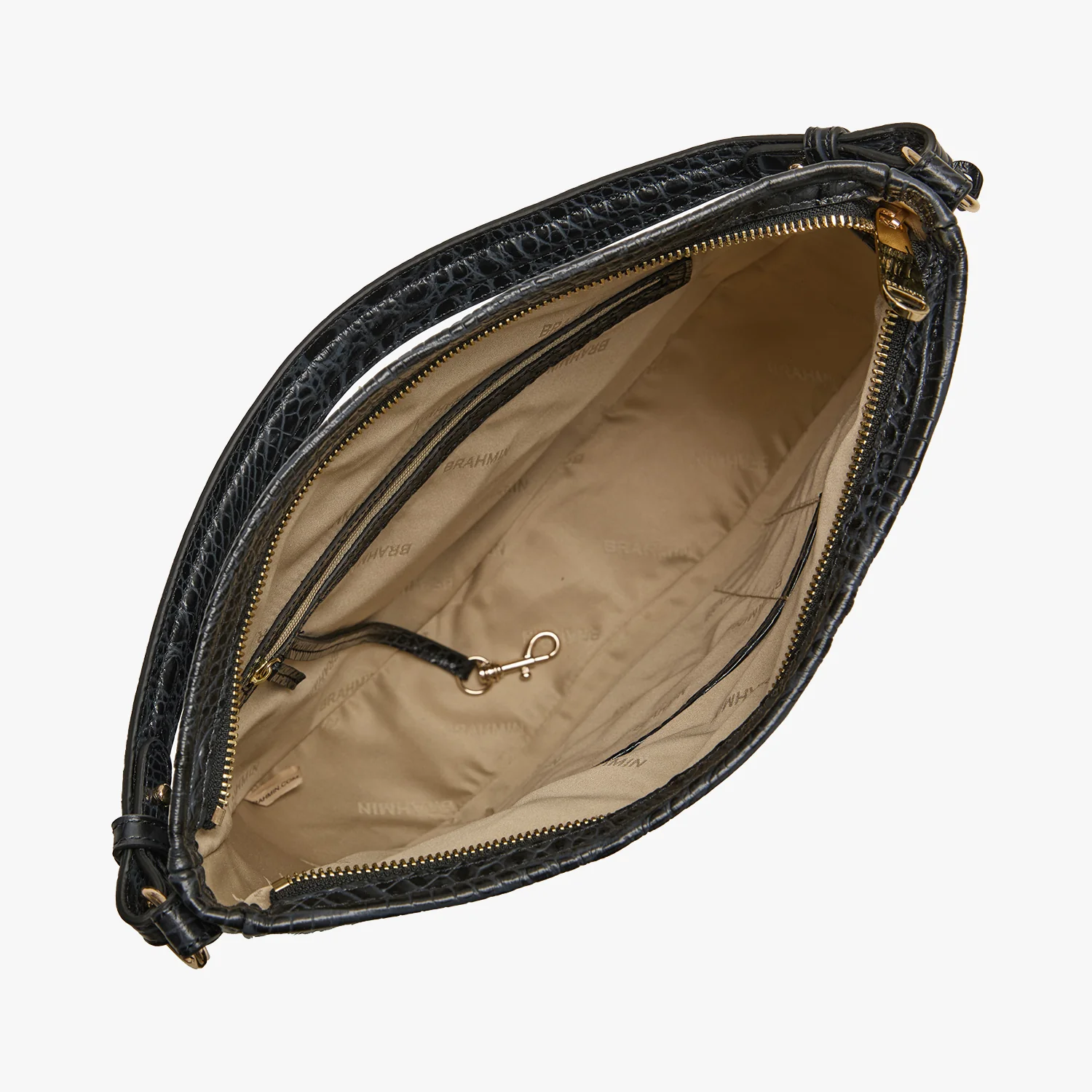 Brahmin Alden Road Collection Small Kathleen Shoulder Bag, Black Alden Road