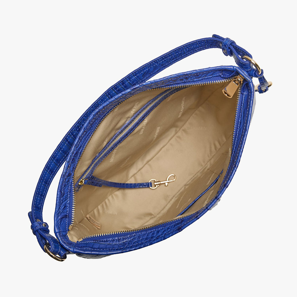 Brahmin Alden Road Collection Small Kathleen Shoulder Bag, Blue Alden Road