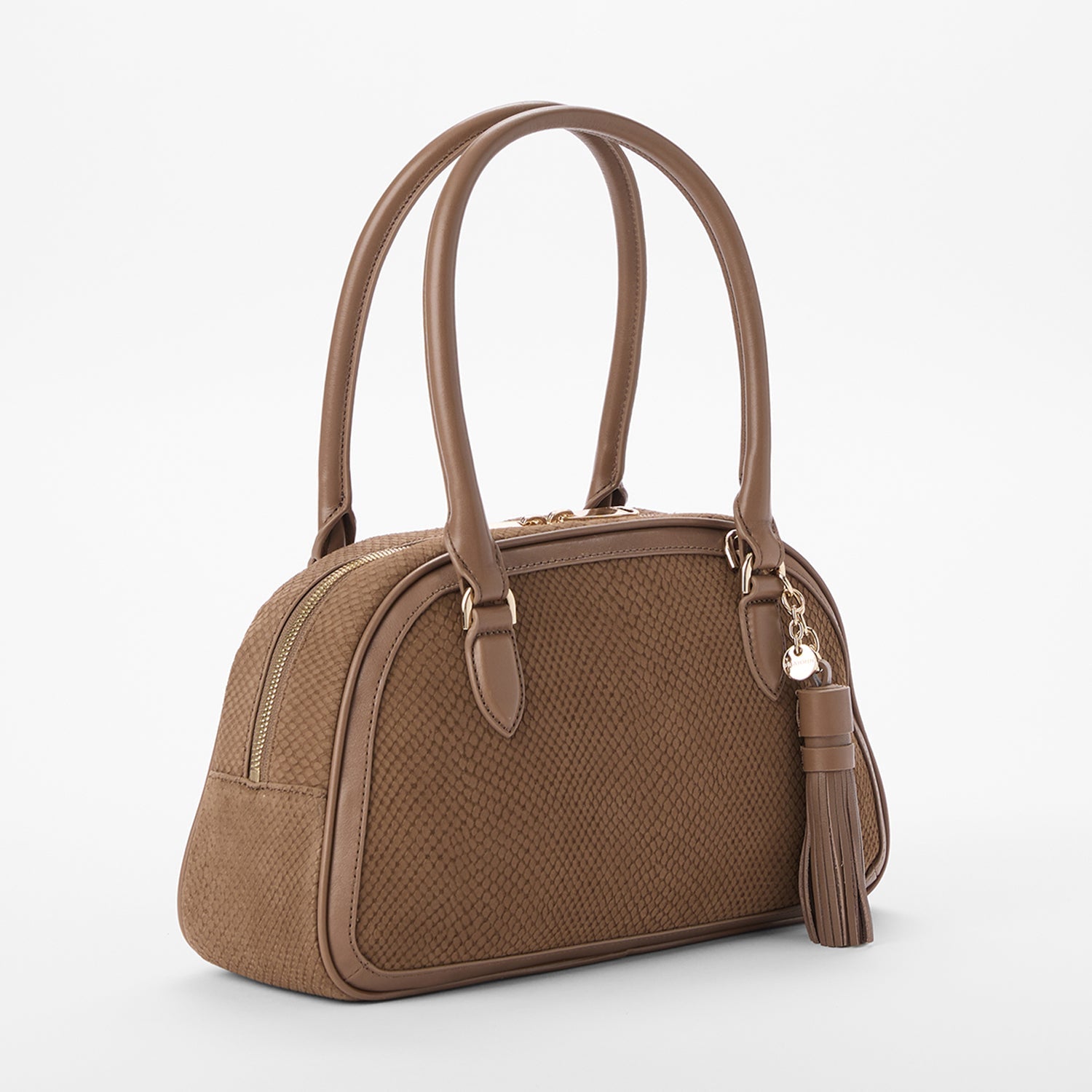 Brahmin Belcanto Collection Angie Satchel, Taupe