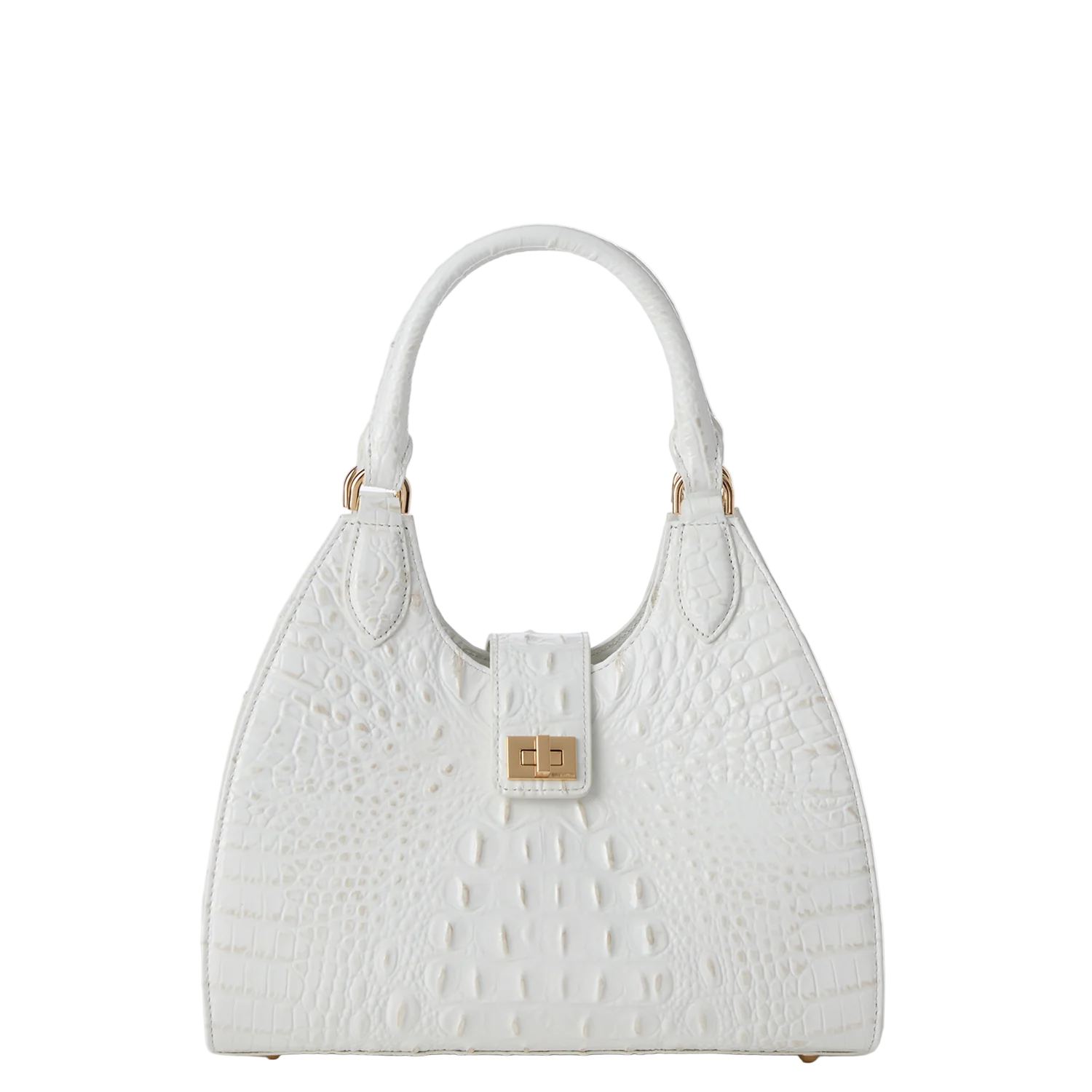 Brahmin Melbourne Collection Adrian Shoulder Bag, Sea Salt White