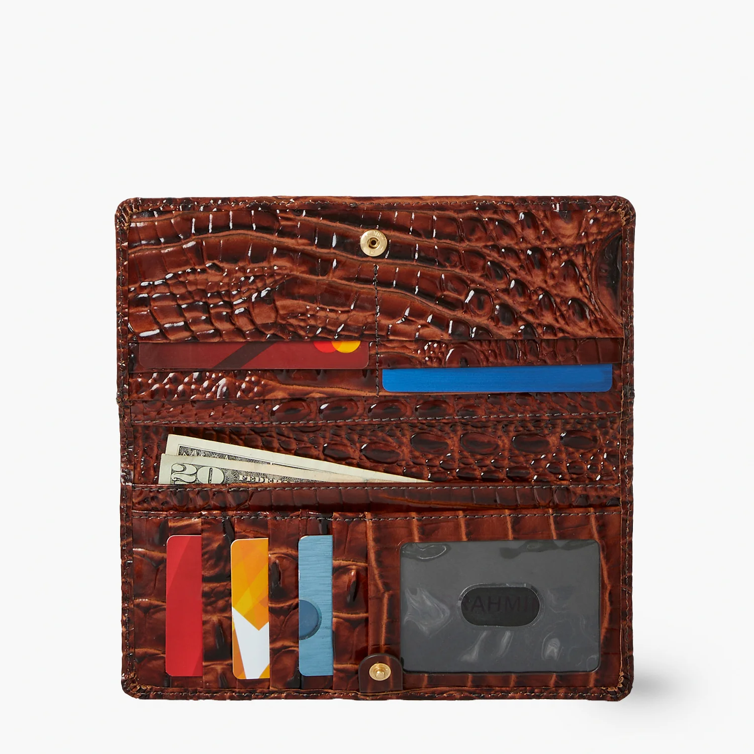 Brahmin Melbourne Collection Ady Wallet, Olive Ombre