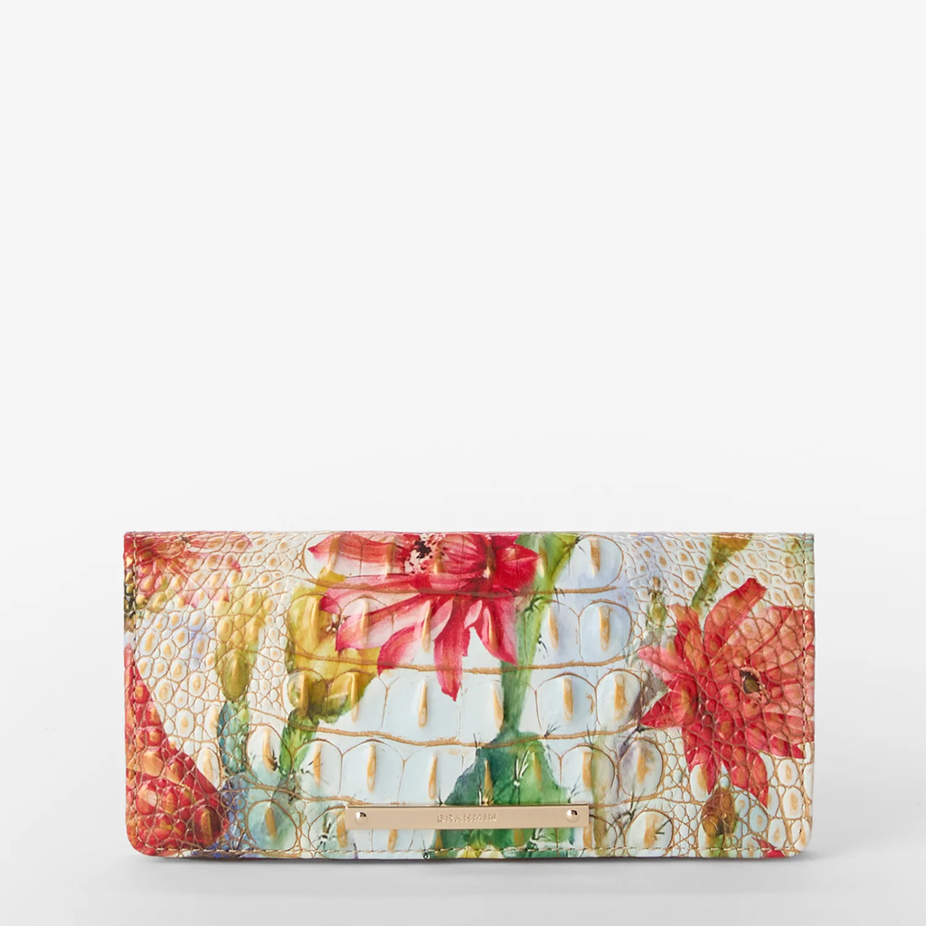 Brahmin Melbourne Collection Ady Wallet, Succulent Bloom