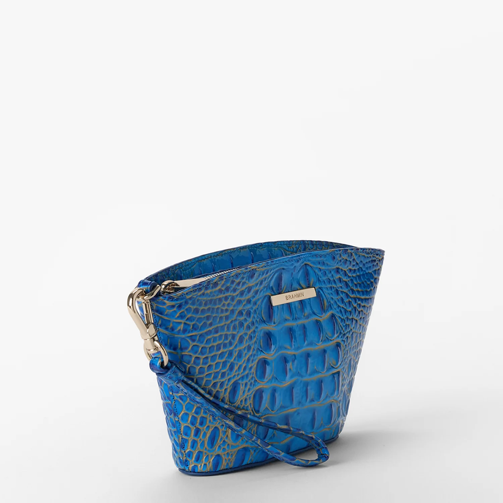 Brahmin Melbourne Collection Ariana Wristlet, Electric Indigo Ombre