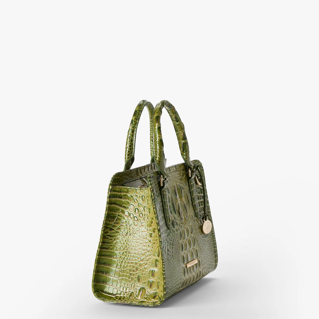 Brahmin Melbourne Collection Cami Satchel, Olive Ombre