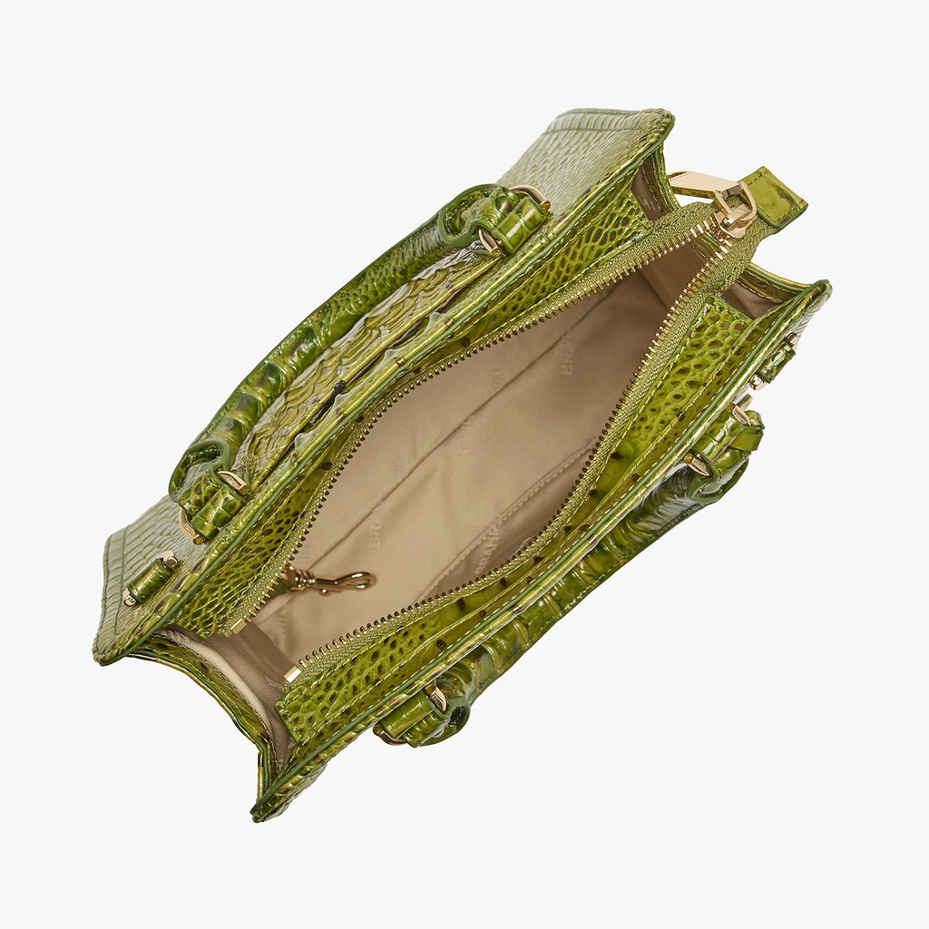 Brahmin Melbourne Collection Cami Satchel, Olive Ombre