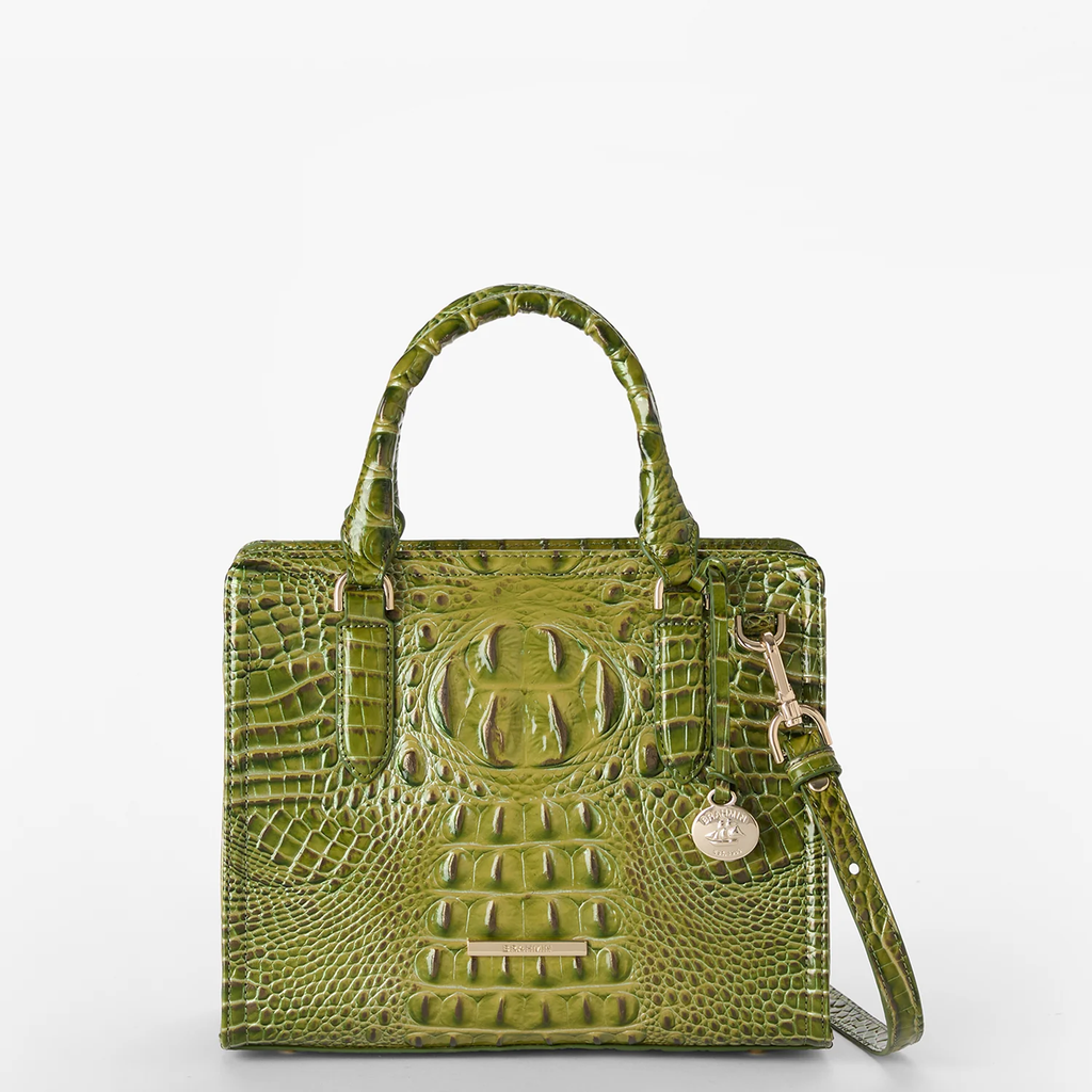 Brahmin Melbourne Collection Cami Satchel, Olive Ombre