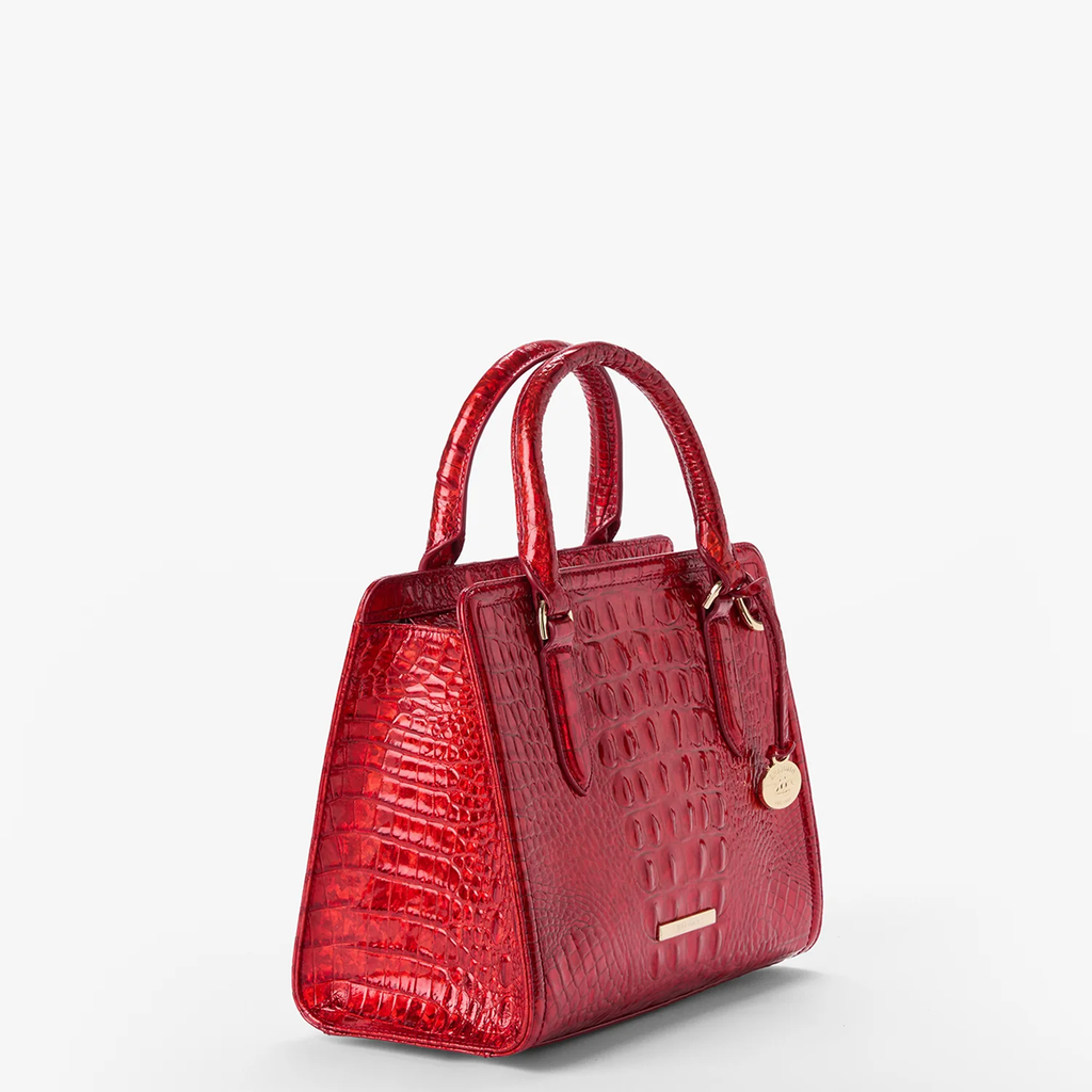 Brahmin Melbourne Collection Cami Satchel, Red Opal