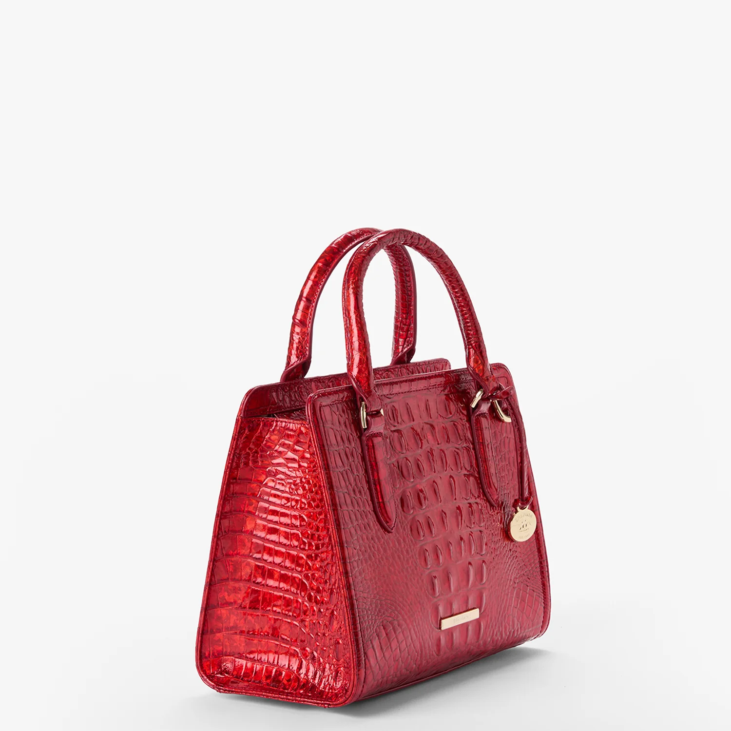 Brahmin Melbourne Collection Cami Satchel, Red Opal