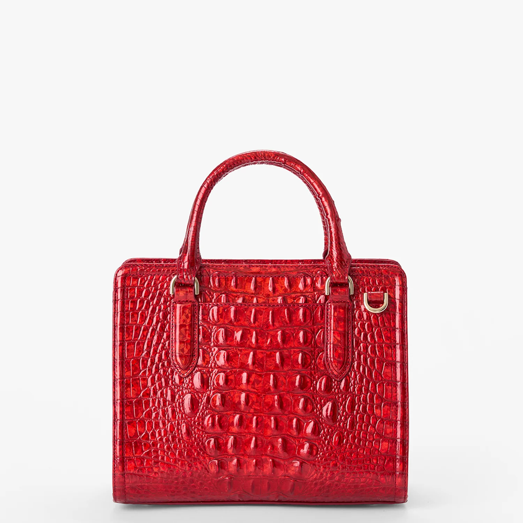 Brahmin Melbourne Collection Cami Satchel, Red Opal