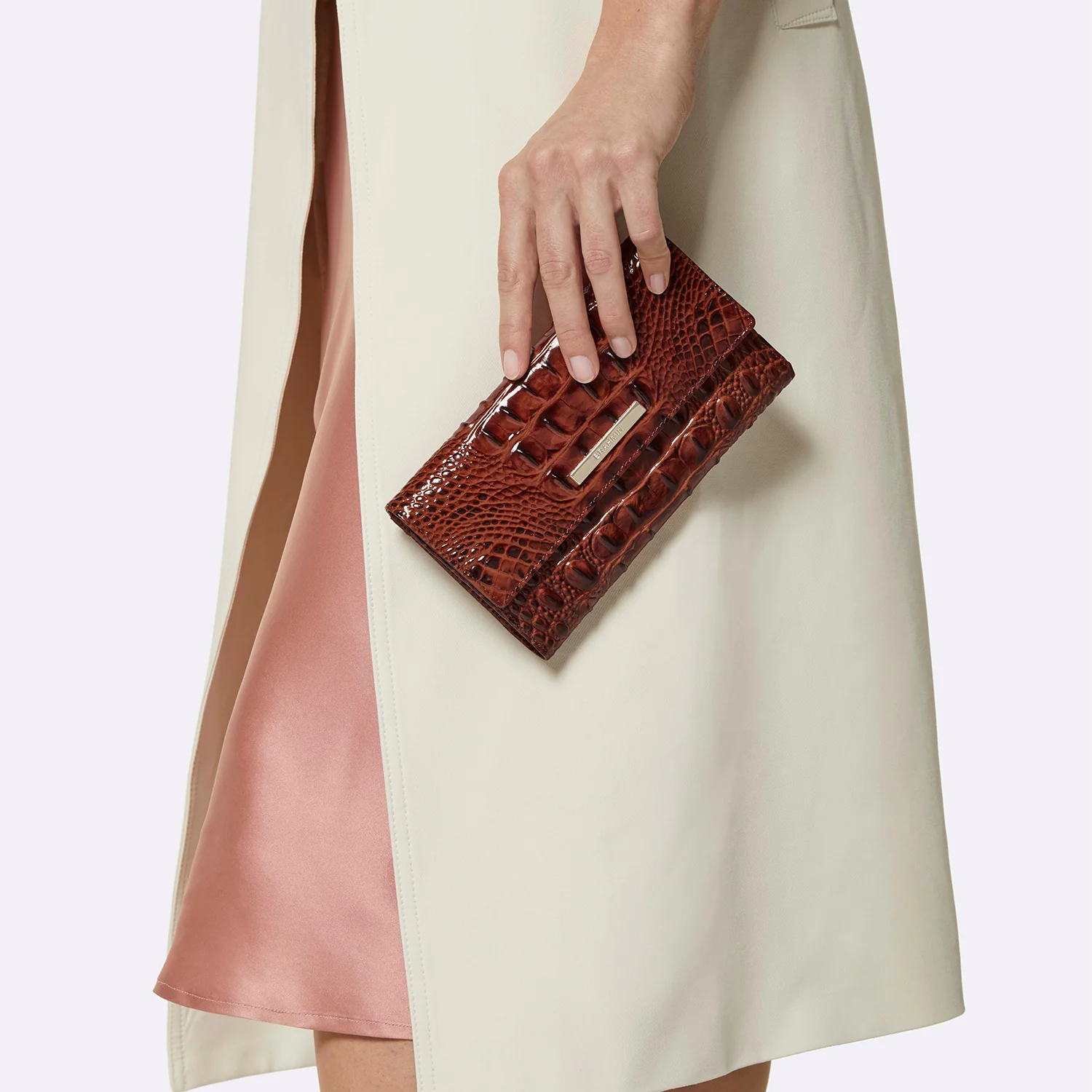 Brahmin Melbourne Collection Cordelia Wallet, Timeless Taupe