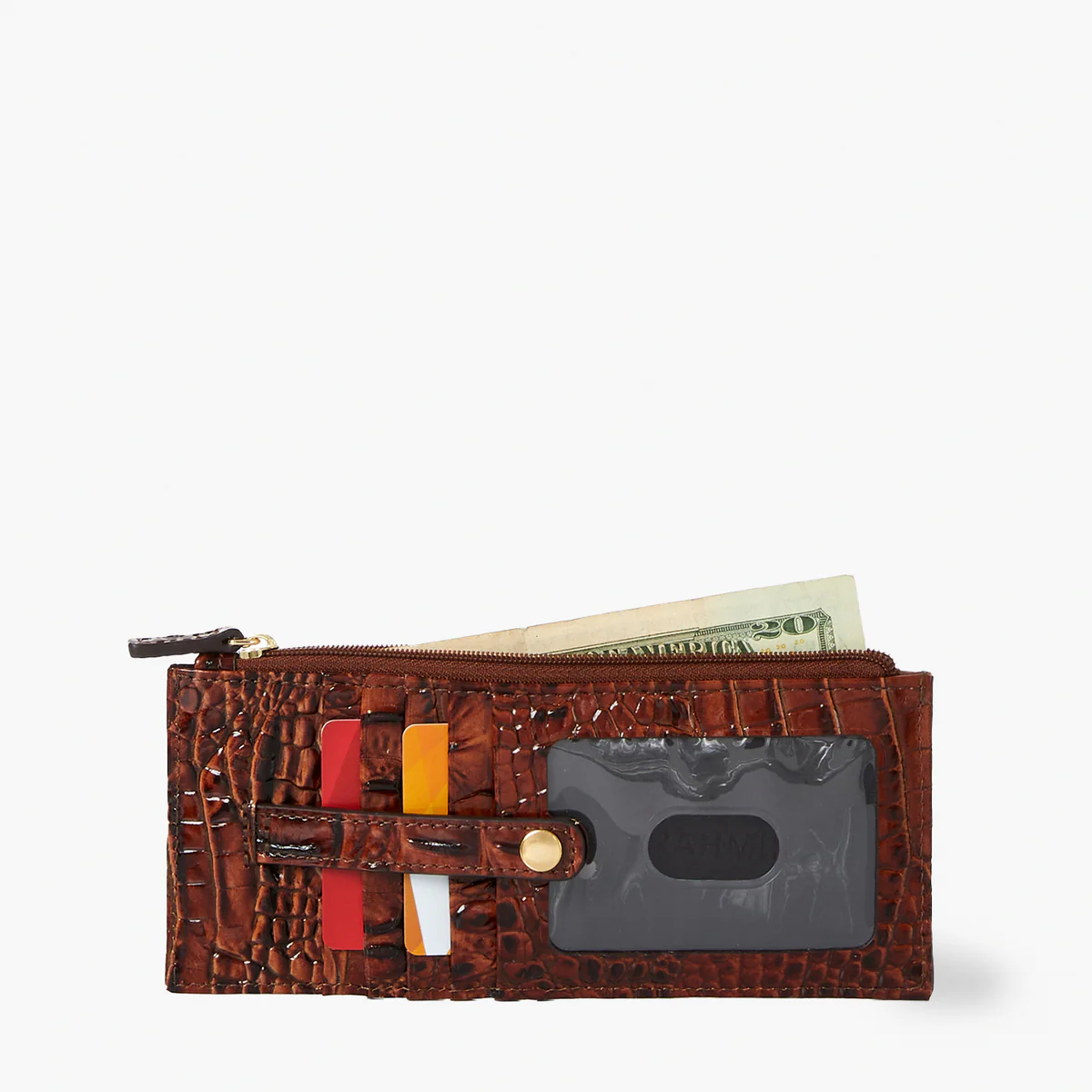 Brahmin Melbourne Collection Credit Card Wallet, Driftwood