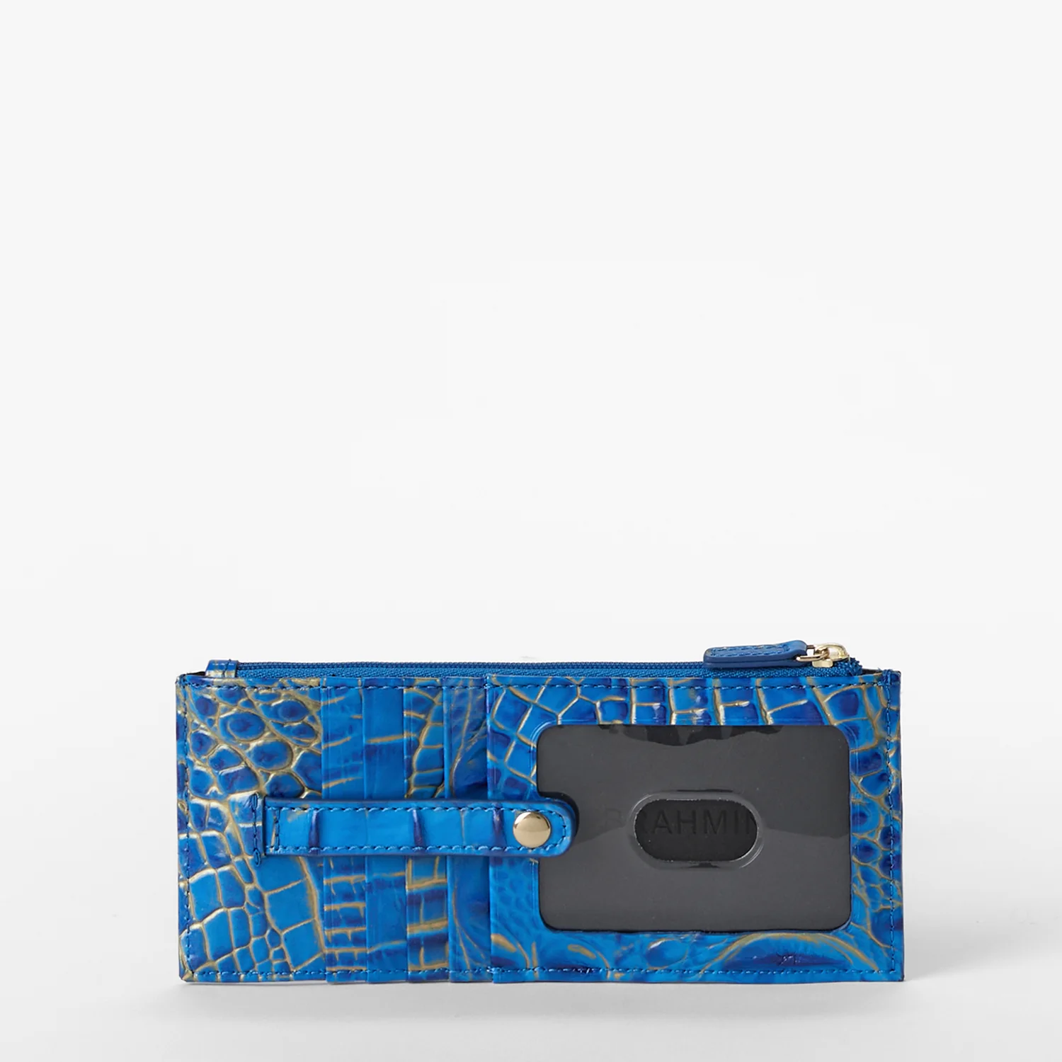 Brahmin Melbourne Collection Credit Card Wallet, Electric Indigo Ombre