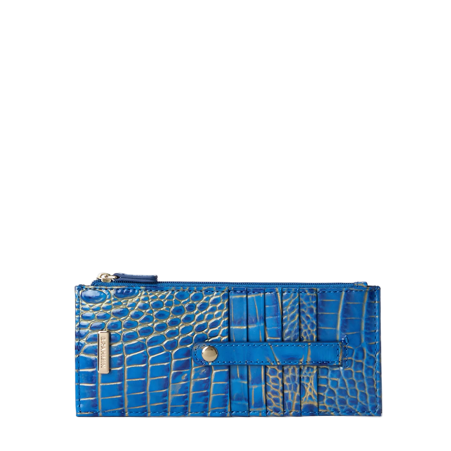 Brahmin Melbourne Collection Credit Card Wallet, Electric Indigo Ombre