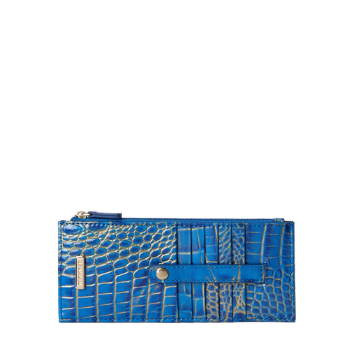 Brahmin Melbourne Collection Credit Card Wallet, Electric Indigo Ombre