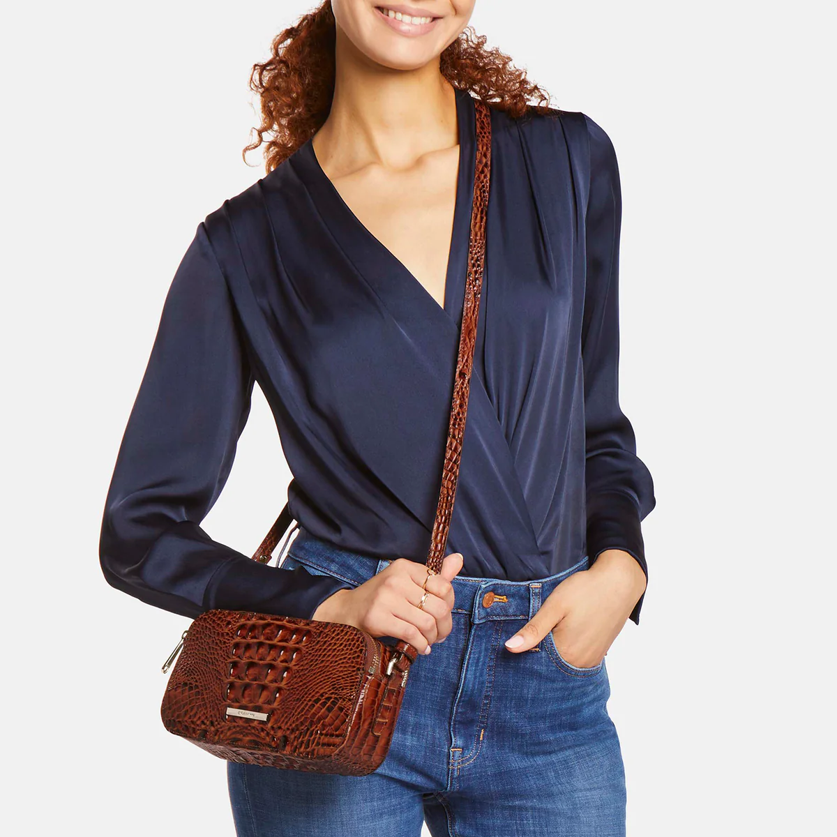 Brahmin Melbourne Collection Danica Crossbody, Waterfall