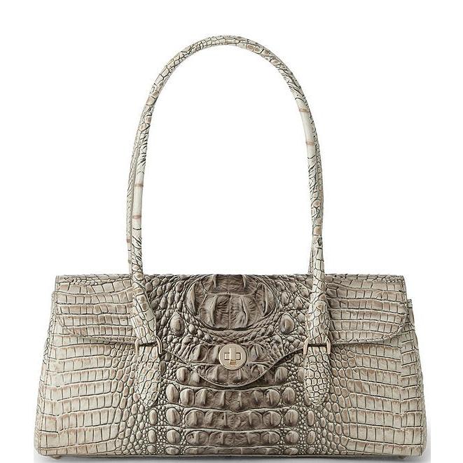Brahmin Melbourne Collection Dayan Satchel, Timeless Taupe