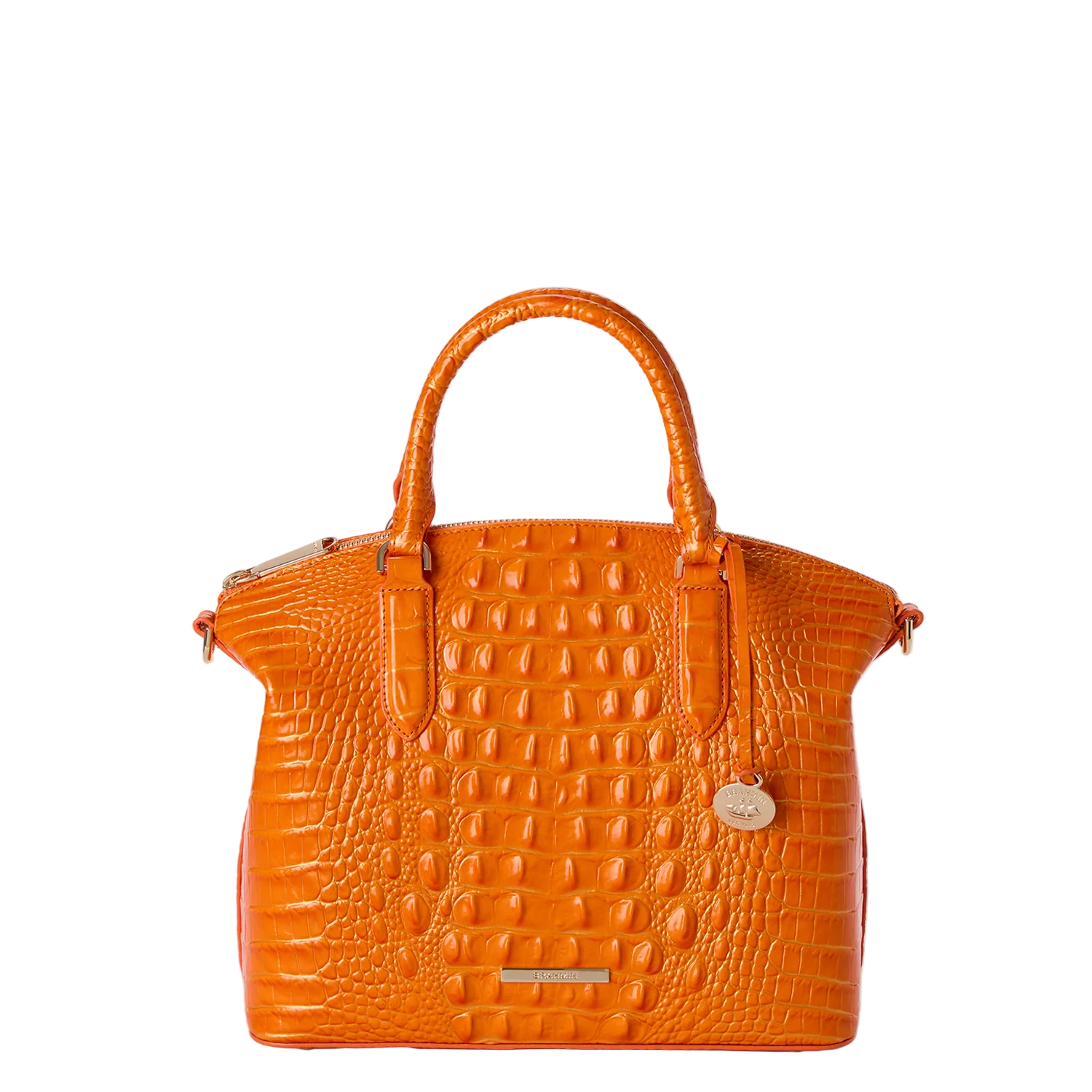 Brahmin Melbourne Collection Duxbury Satchel, Mango Orange