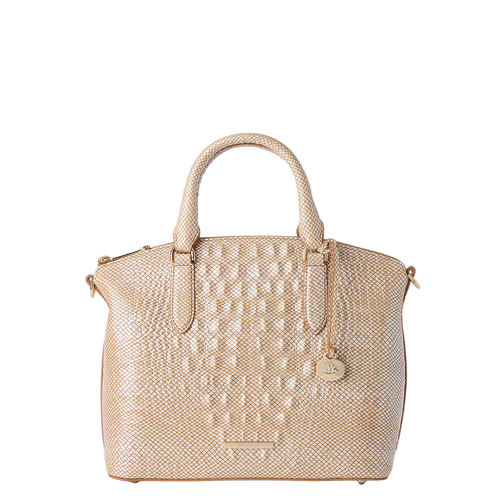 Brahmin Melbourne Collection Duxbury Satchel, Tiramisu