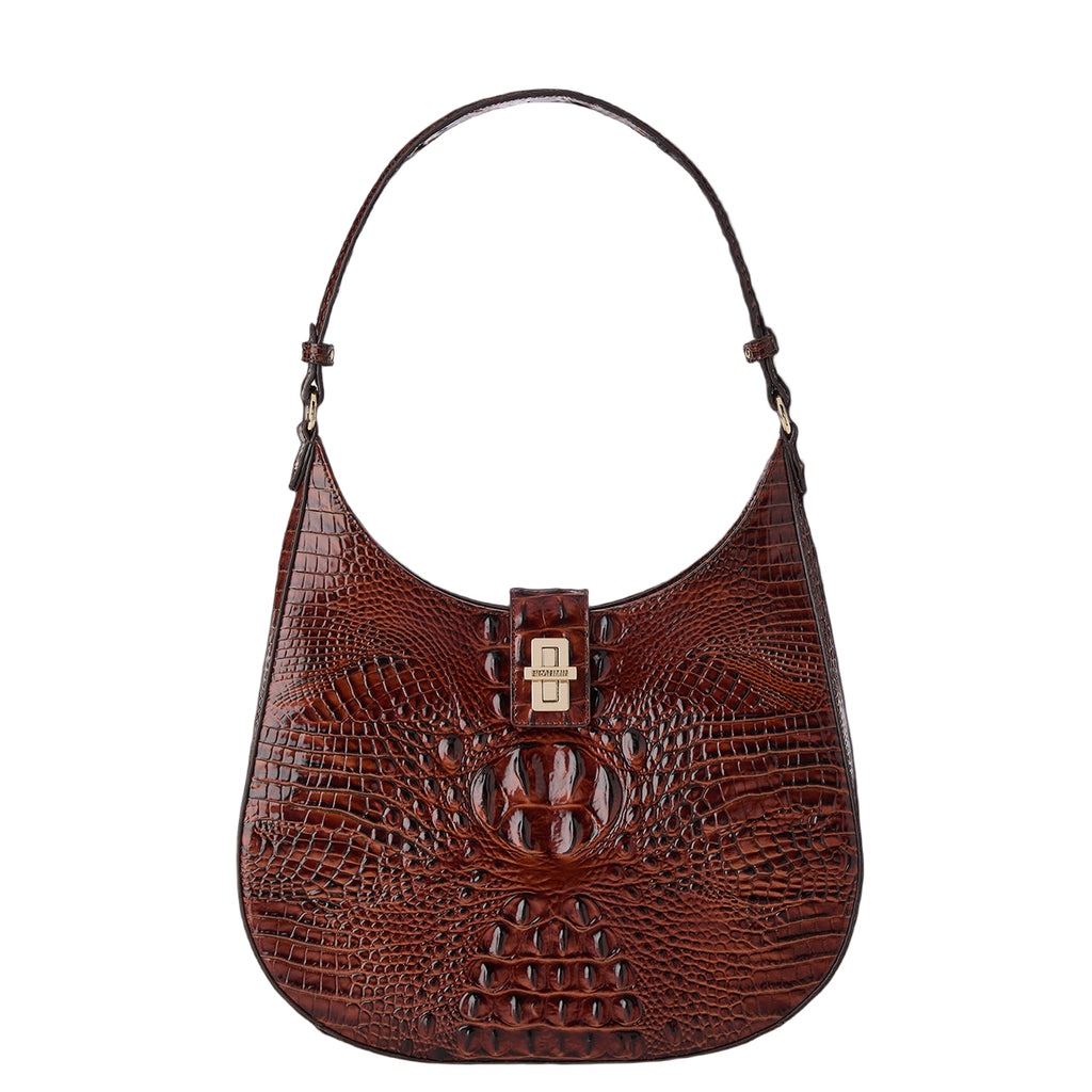 Brahmin Melbourne Collection Fallon Shoulder Bag, Pecan