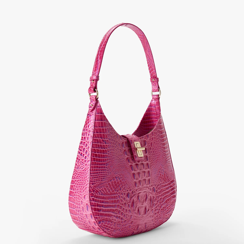 Brahmin Melbourne Collection Fallon Shoulder Bag, Phlox Pink