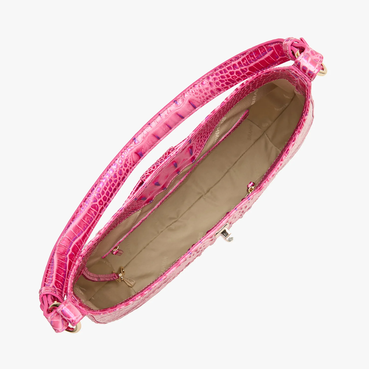 Brahmin Melbourne Collection Fallon Shoulder Bag, Phlox Pink