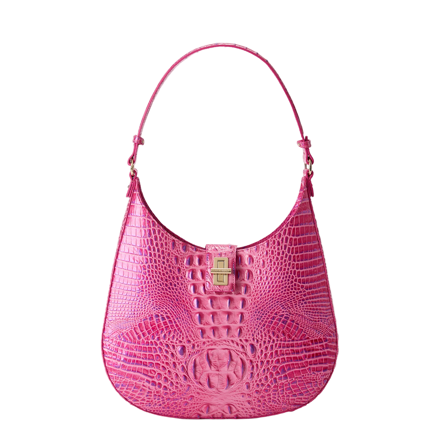 Brahmin Melbourne Collection Fallon Shoulder Bag, Phlox Pink