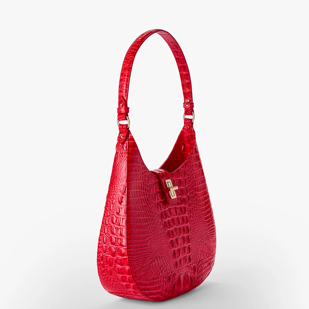Brahmin Melbourne Collection Fallon Shoulder Bag, Sriracha