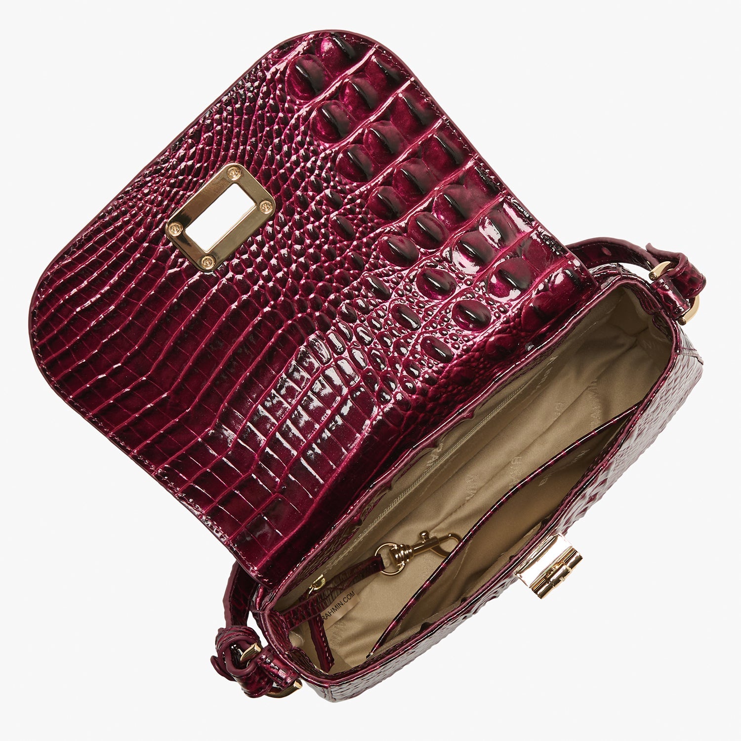 Brahmin Melbourne Collection Gianna Crossbody, Cherry Lacquer