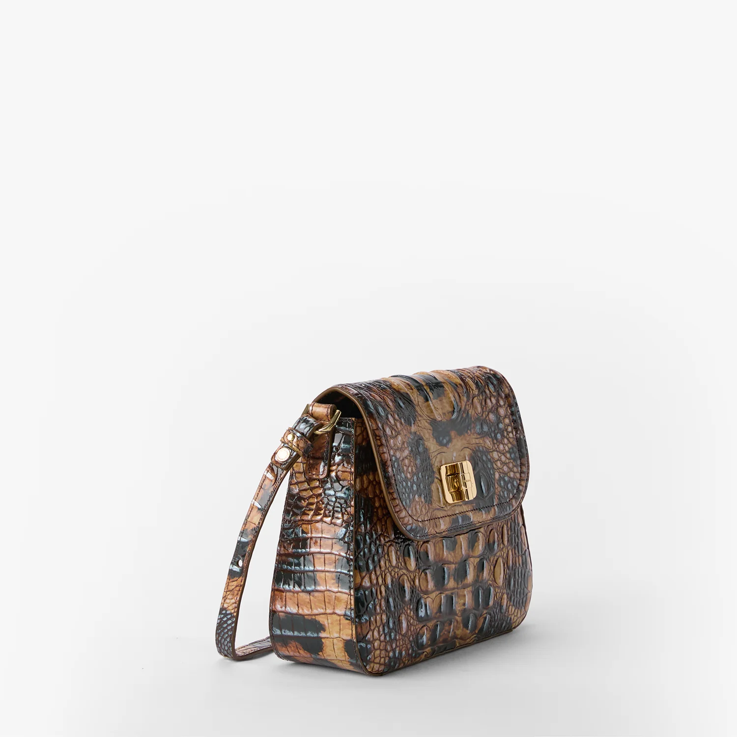 Brahmin Melbourne Collection Gianna Crossbody, Golden Lynx