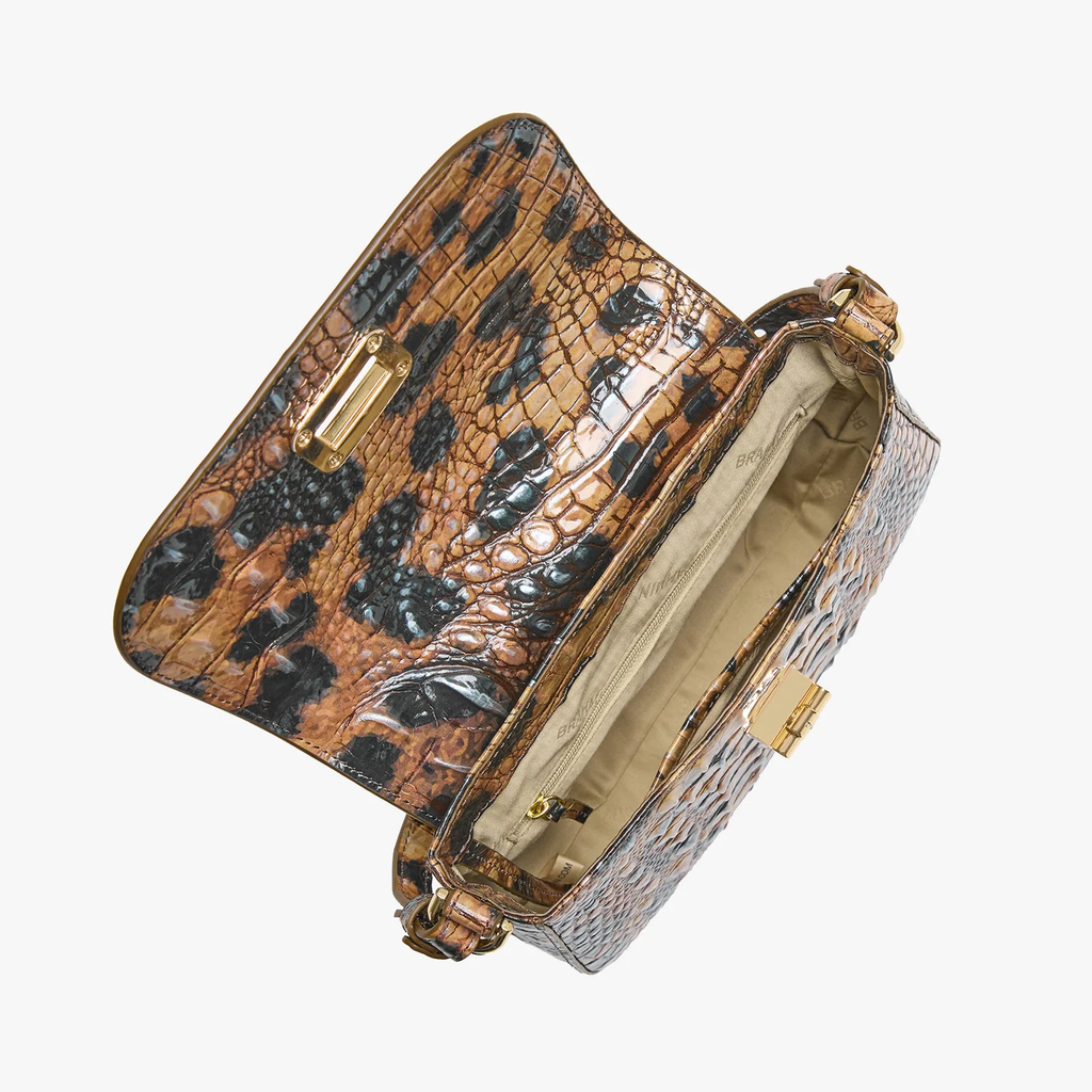 Brahmin Melbourne Collection Gianna Crossbody, Golden Lynx