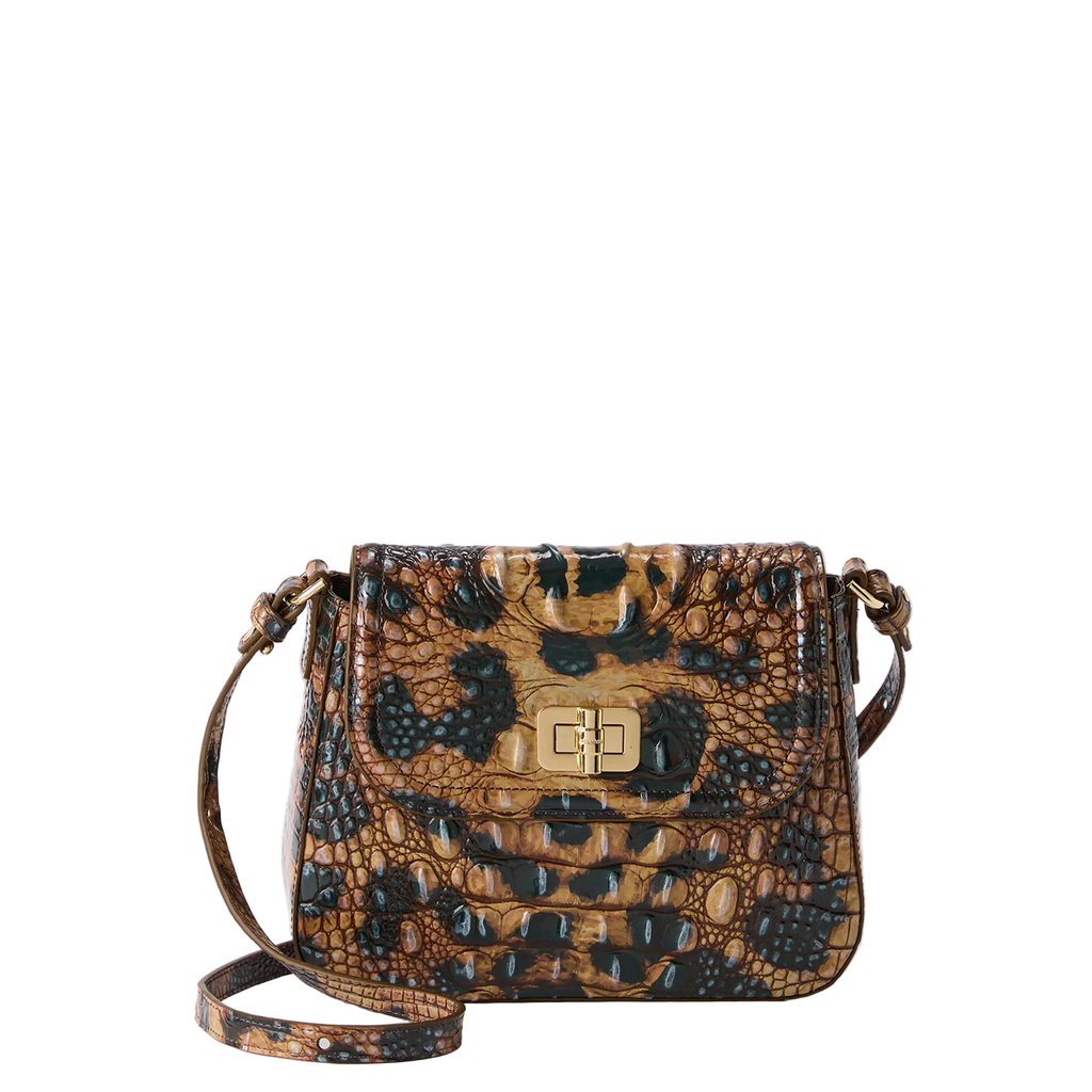 Brahmin Melbourne Collection Gianna Crossbody, Golden Lynx
