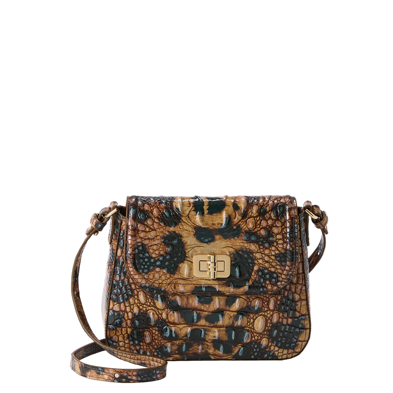 Brahmin Melbourne Collection Gianna Crossbody, Golden Lynx